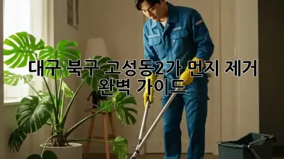 대구 북구 고성동2가 먼지 제거 완벽 가이드